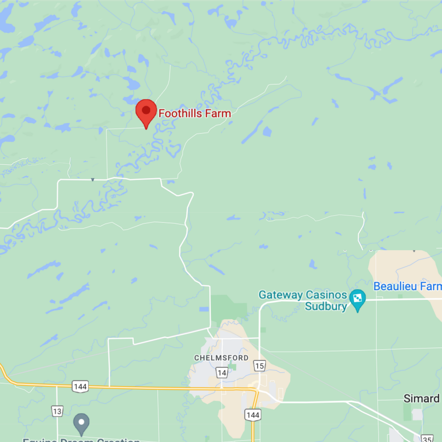 Directions to Foothills Farm
